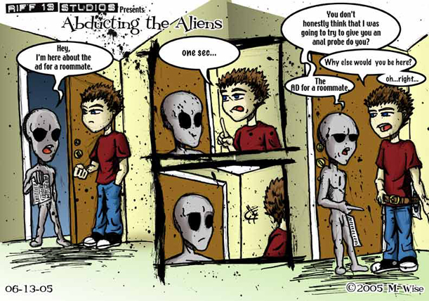 An alien answers an ad for a roommate.